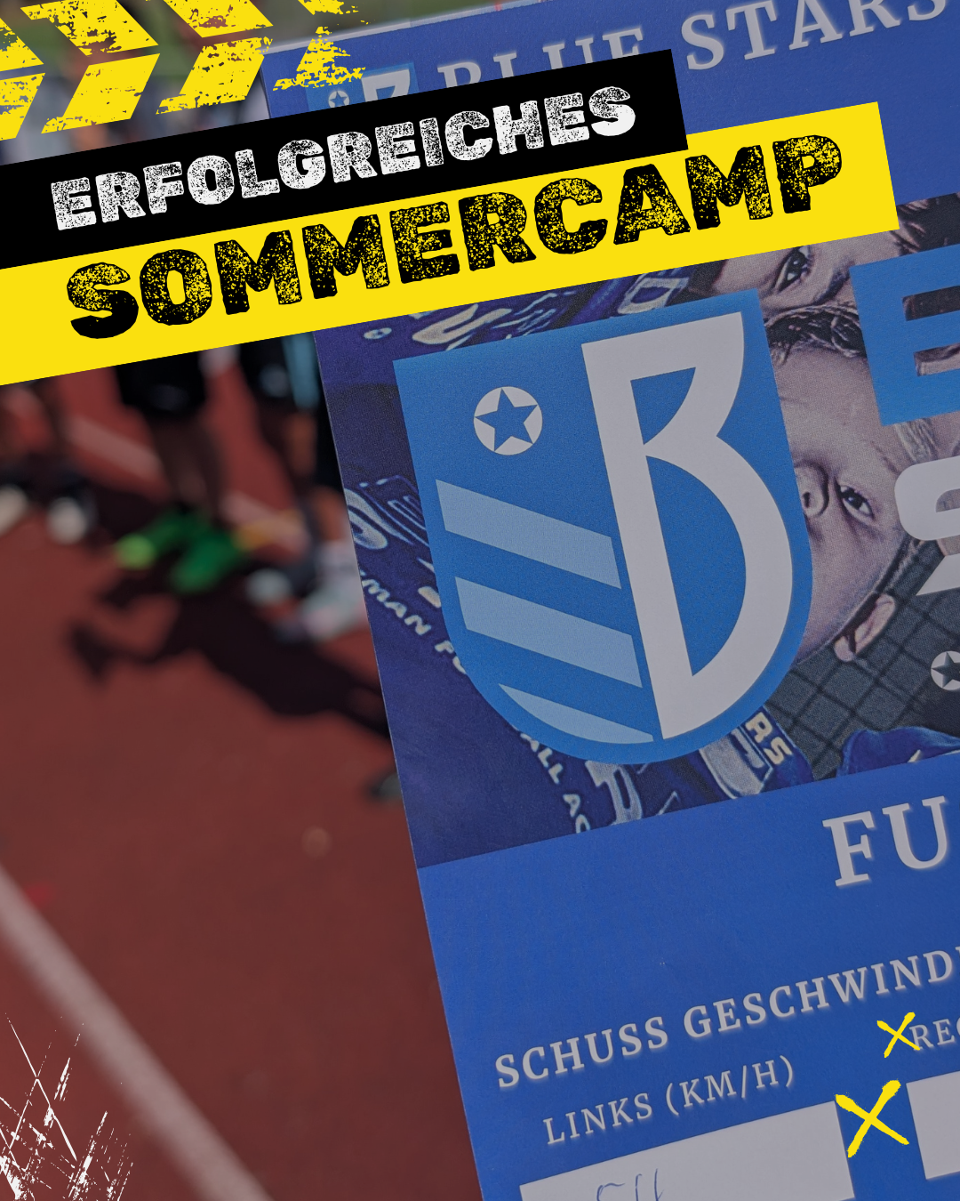 Ein Foto einer Urkunde im Fußballsport