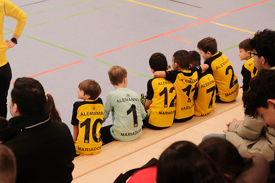 Ein Foto von einer Jugendmannschaft des SV Alemannia Mariadorf, einem Fußballverein aus Alsdorf