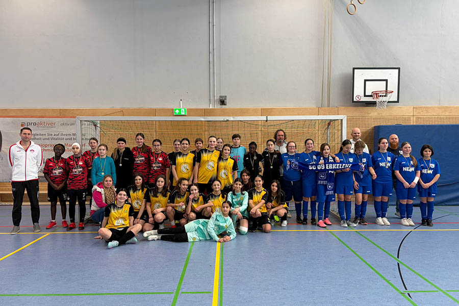 Ein Foto der Teilnehmerinnen des C-Juniorinnen Turniers beim Budenzauber 2026 in Alsdorf